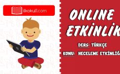 2. SINIF TÜRKÇE HECELEME ETKİNLİĞİ