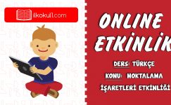 2. SINIF TÜRKÇE NOKTALAMA İŞARETLERİ ETKİNLİĞİ