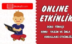 2. SINIF TÜRKÇE YAZIM VE İMLA KURALLARI ETKİNLİĞİ