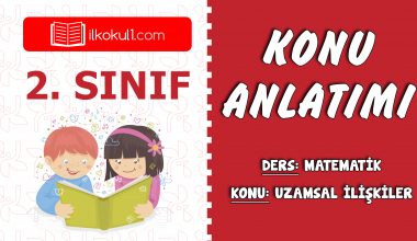 2. Sınıf Matematik Uzamsal İlişkiler Konu Anlatımı