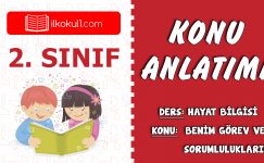 2. Sınıf Hayat Bilgisi Benim Görev Ve Sorumluluklarım Konu Anlatımı