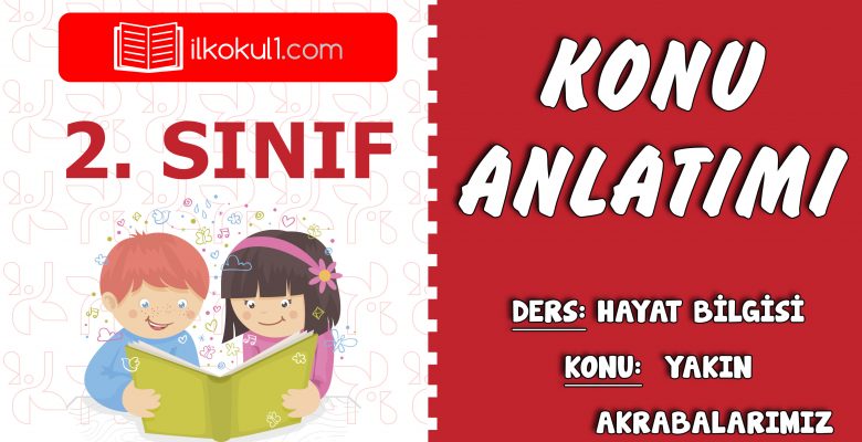 2. Sınıf Hayat Bilgisi Yakın Akrabalarımız Konu Anlatımı