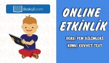 3. SINIF FEN BİLİMLERİ KUVVET TEST