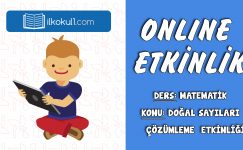 3. SINIF MATEMATİK DOĞAL SAYILARI ÇÖZÜMLEME ETKİNLİĞİ
