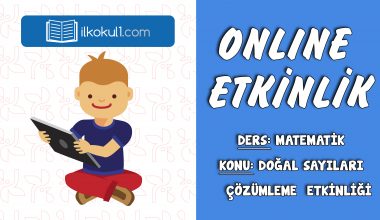 3. SINIF MATEMATİK DOĞAL SAYILARI ÇÖZÜMLEME ETKİNLİĞİ