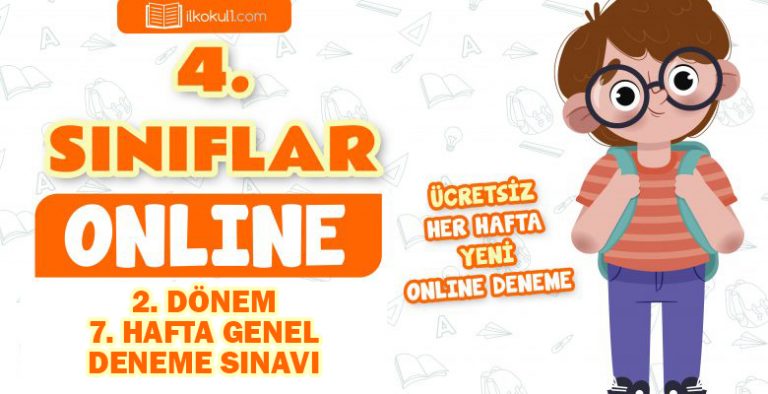 4. Sınıf 2.Dönem 7. Hafta Deneme Sınavı