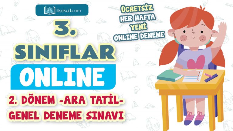 3. Sınıf 2. Dönem Ara Tatil Genel Deneme Sınavı