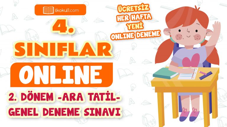 4. Sınıf 2. Dönem Ara Tatil Genel Deneme Sınavı 4. Sınıf 2. Dönem Ara Tatil Genel Deneme Sınavı
