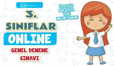 3. Sınıflar 2. Dönem Genel Deneme Sınavı -3 Haziran 2023-