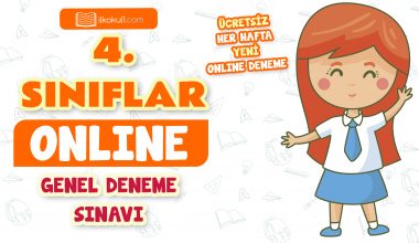 4. Sınıflar 2. Dönem Genel Deneme Sınavı -3 Haziran 2023-