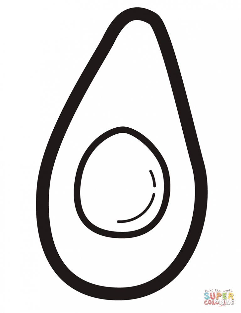 Avakado Boyama Sayfası