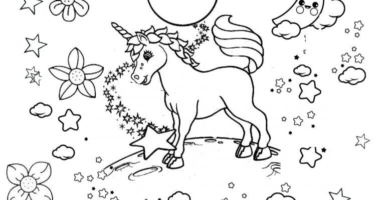 Unicorn Boyama Sayfası