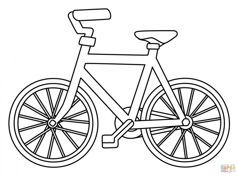 Bisiklet Boyama Sayfaları
