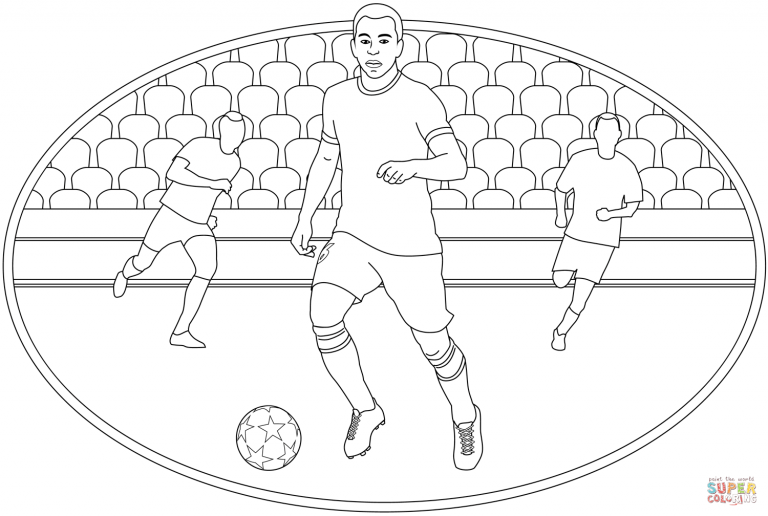 Futbol ve Futbolcular Boyama Sayfaları