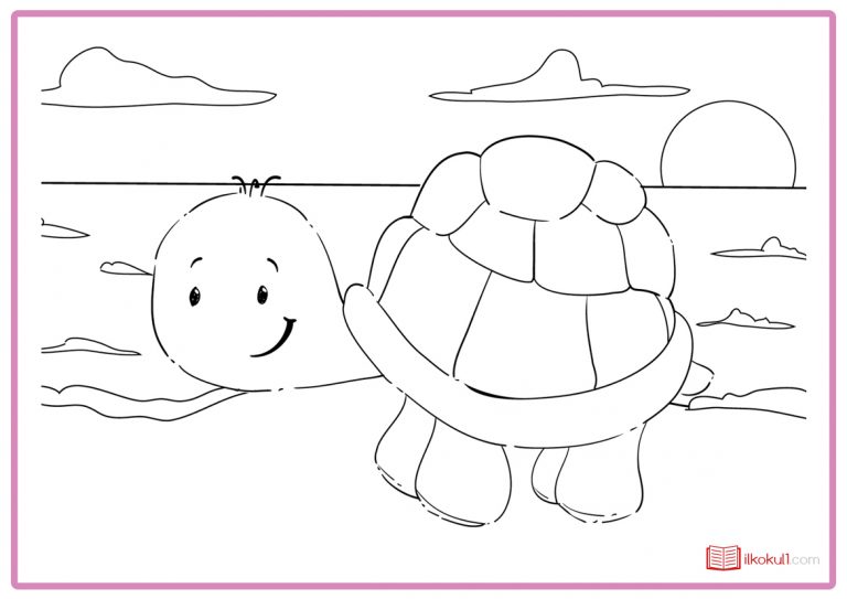 KAPLUMBAĞA BOYAMA SAYFALARI