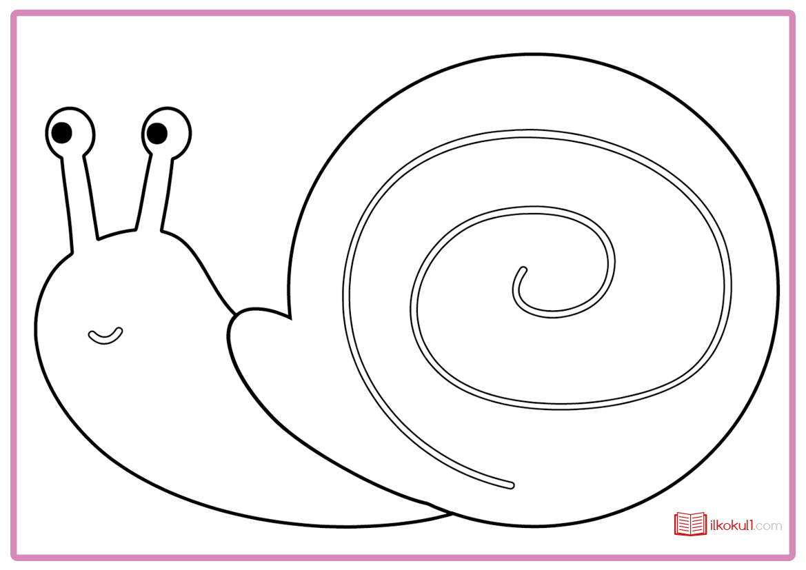 Картинки для раскрашивания улитка