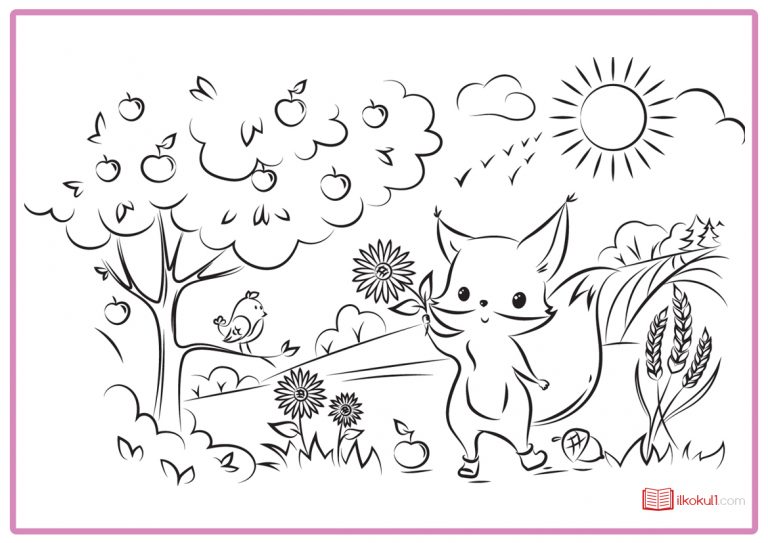 TİLKİ BOYAMA SAYFALARI