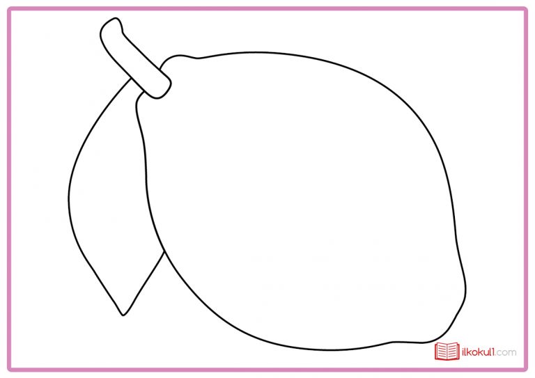 LİMON BOYAMA SAYFALARI