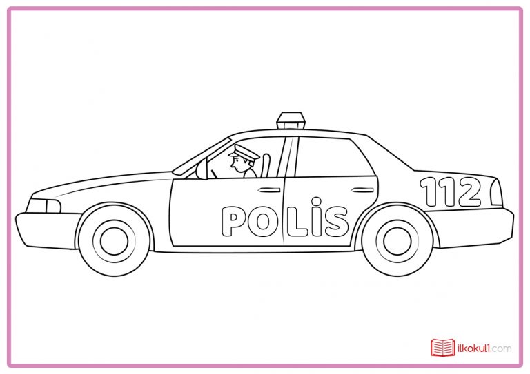 POLİS ARABASI BOYAMA SAYFALARI (YENİ)