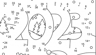 2023 Yeni Yıl Nokta Birleştir ve Boya Sayfası