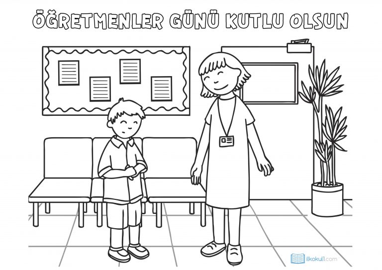 Öğretmenler Günü Boyama Sayfası