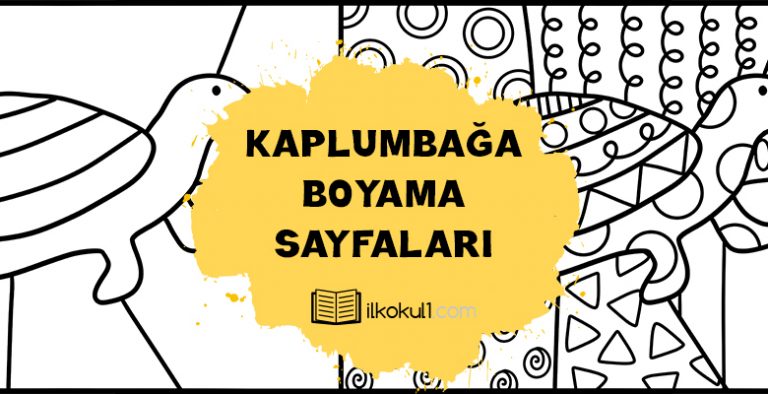Kaplumbağa Boyama Sayfası Kaplumbağa Boyama Sayfası