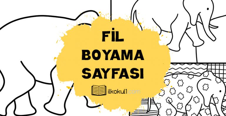 Fil Boyama Sayfası Fil Boyama Sayfası
