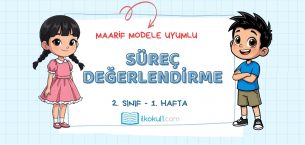 Maarif Modele Uyumlu 2. Sınıf Süreç Değerlendirme Etkinlikleri -Hafta 1-