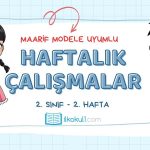 Maarif Modele Uyumlu 2. Sınıf Haftalık Çalışmalar -Hafta 2-